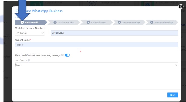 Add Numbers Settings