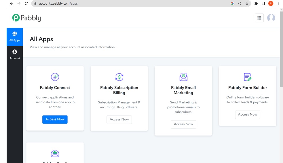 Access Pabbly Connect