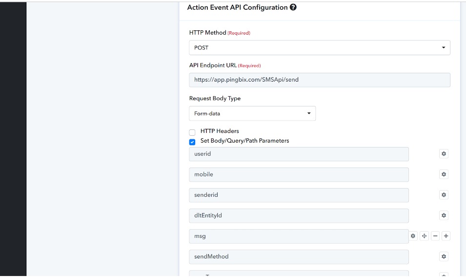 Action Configuration Step 3
