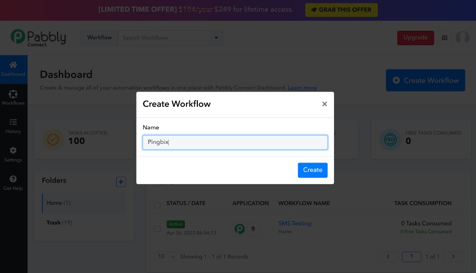 Create Workflow
