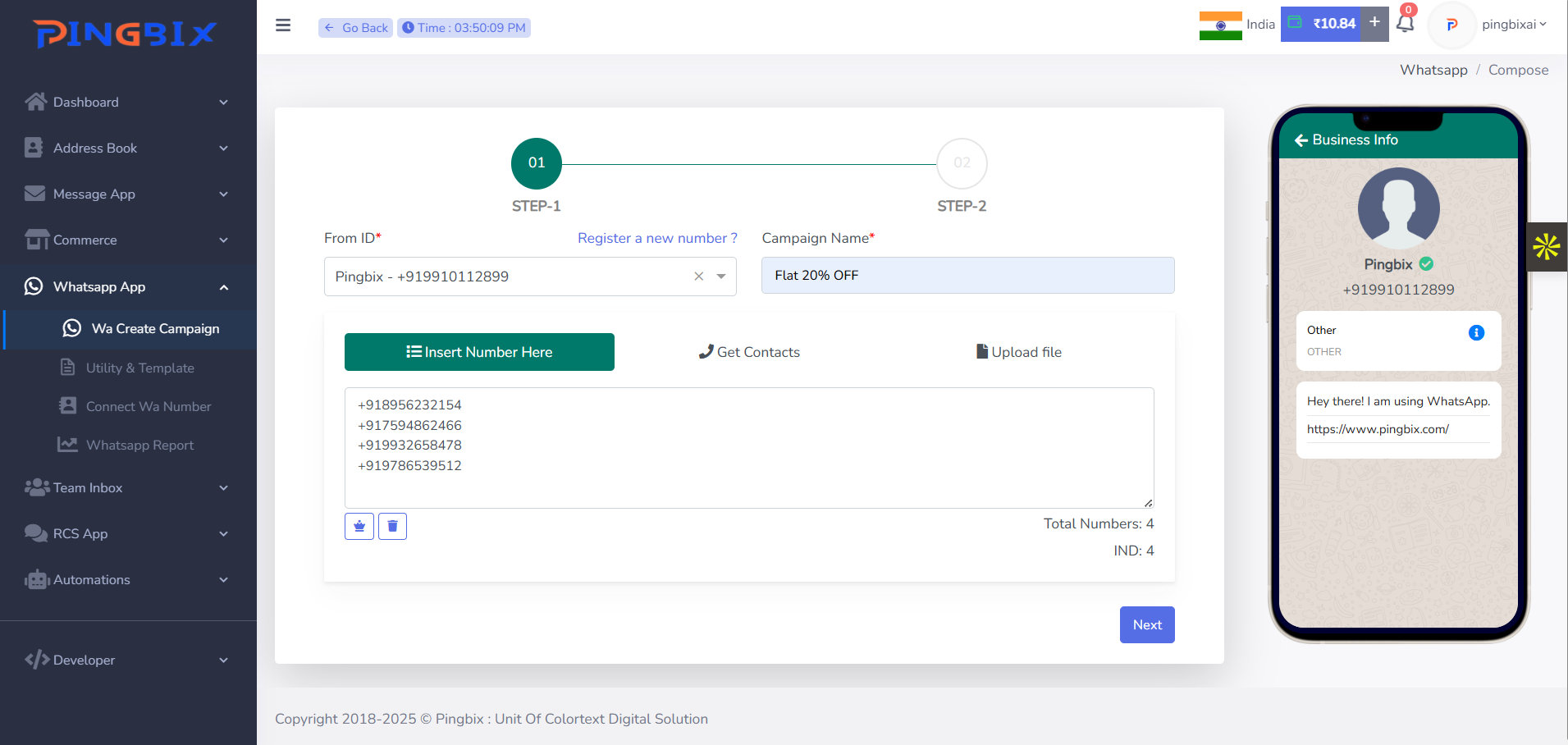 Pingbix Dashboard
